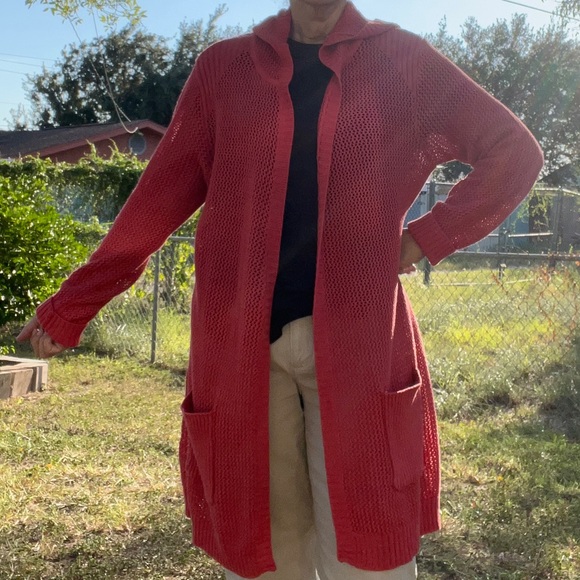 St. John’s Bay Cardigan Hooded Large - Picture 3 of 10